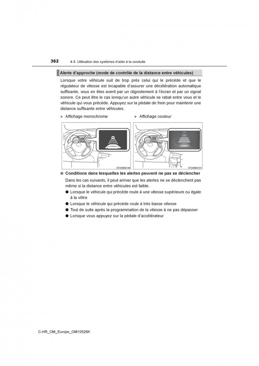 Toyota C HR manuel du proprietaire / page 362