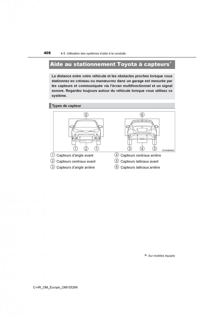 Toyota C HR manuel du proprietaire / page 408