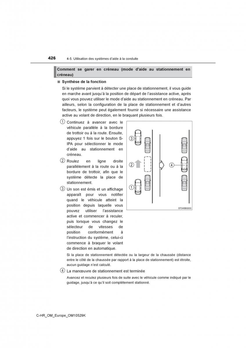 Toyota C HR manuel du proprietaire / page 426