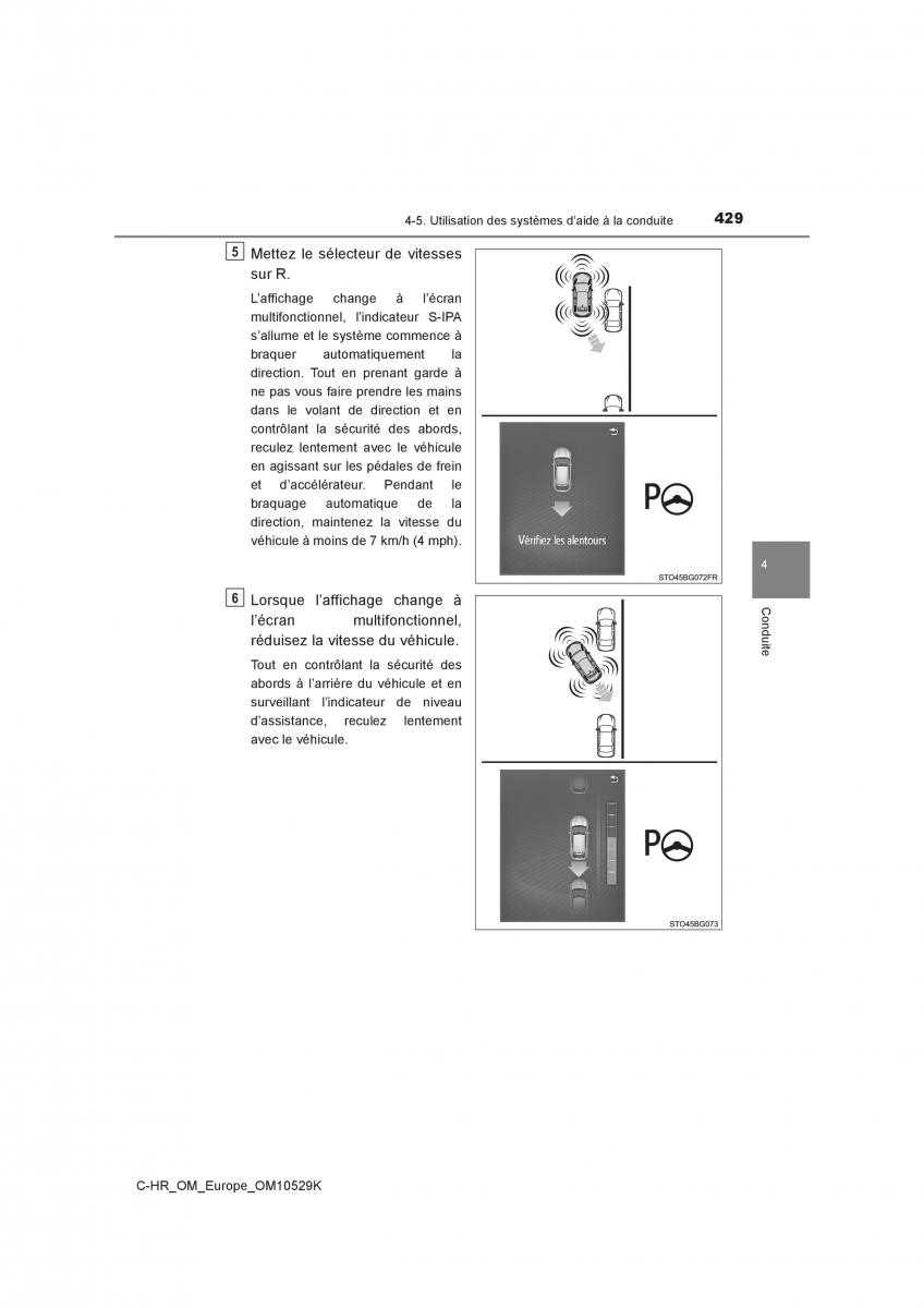 Toyota C HR manuel du proprietaire / page 429