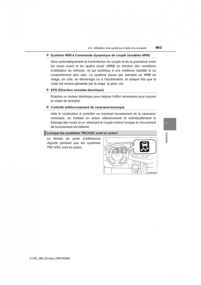 Toyota C HR manuel du proprietaire / page 463