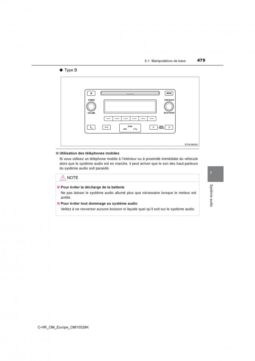 Toyota C HR manuel du proprietaire / page 479