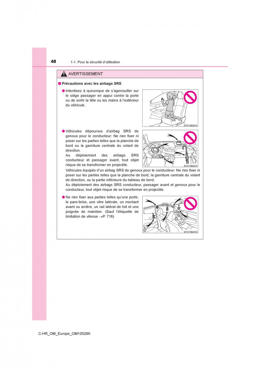 Toyota C HR manuel du proprietaire / page 48