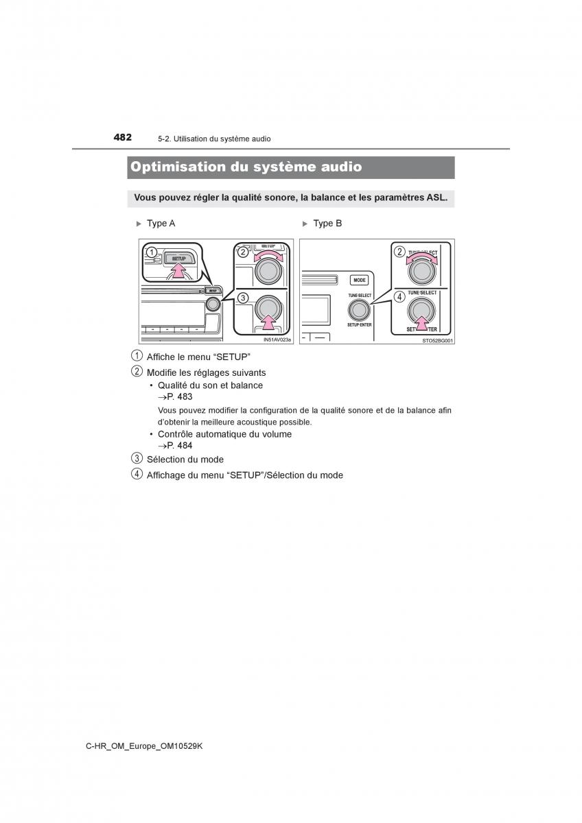 Toyota C HR manuel du proprietaire / page 482