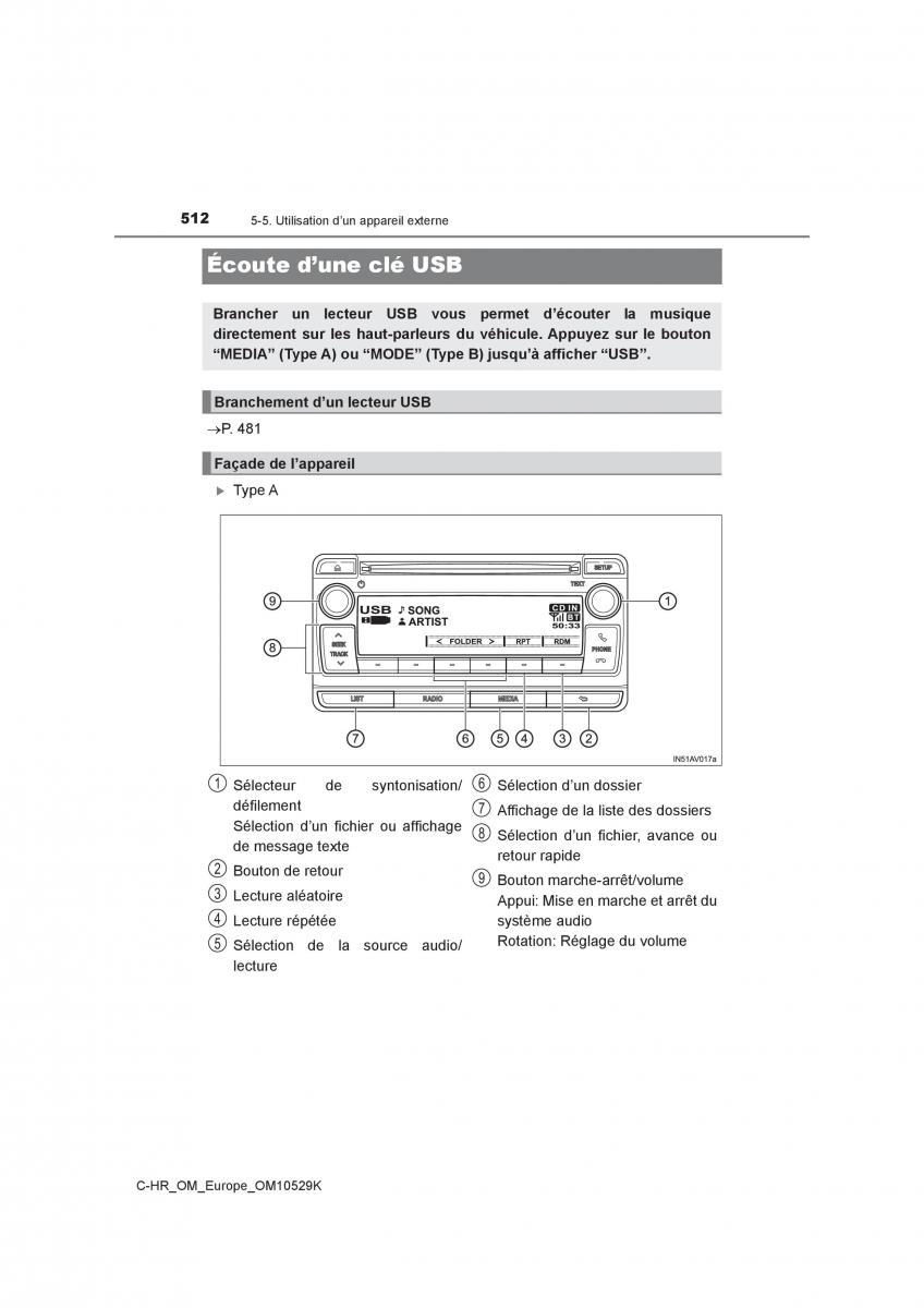 Toyota C HR manuel du proprietaire / page 512