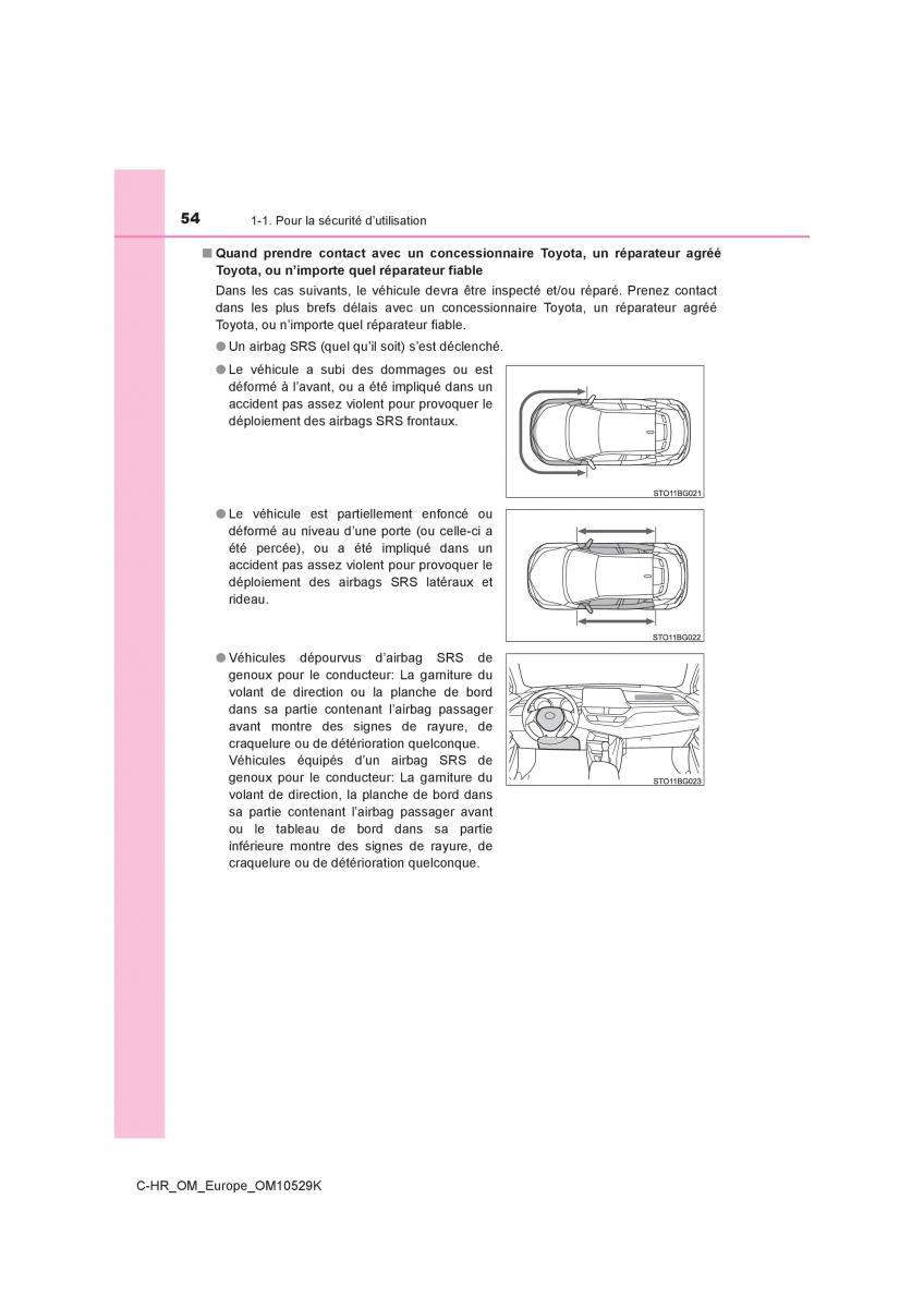 Toyota C HR manuel du proprietaire / page 54