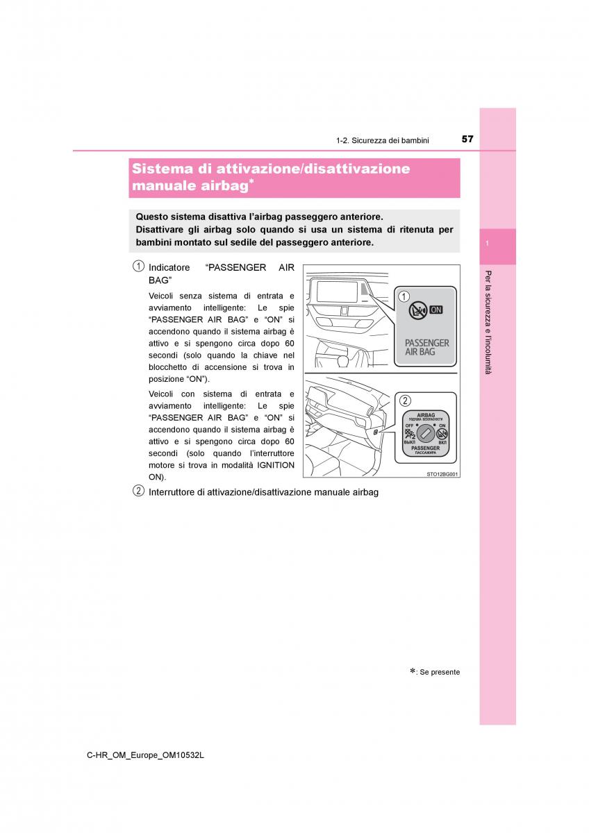 Toyota C HR manuale del proprietario / page 57