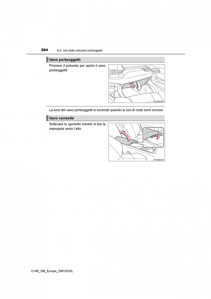 Toyota C HR manuale del proprietario / page 584