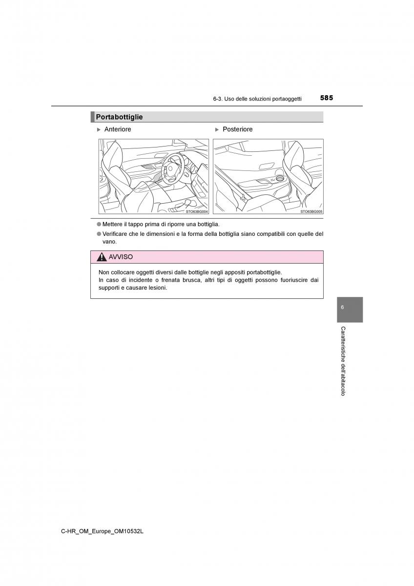 Toyota C HR manuale del proprietario / page 585