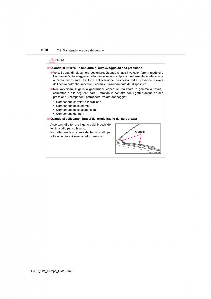 Toyota C HR manuale del proprietario / page 604