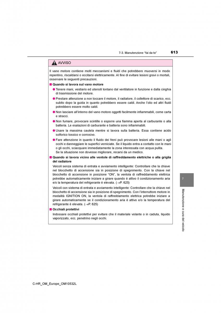 Toyota C HR manuale del proprietario / page 613