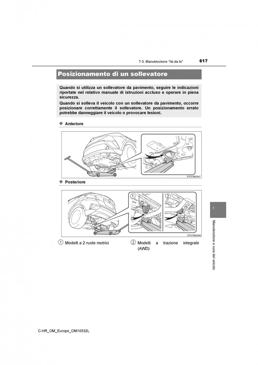 Toyota C HR manuale del proprietario / page 617