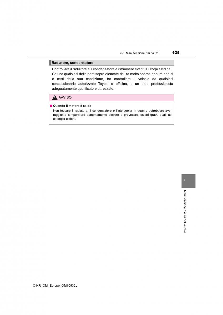 Toyota C HR manuale del proprietario / page 625