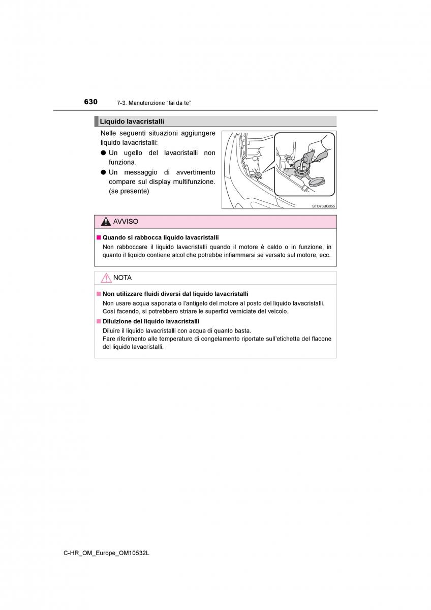 Toyota C HR manuale del proprietario / page 630