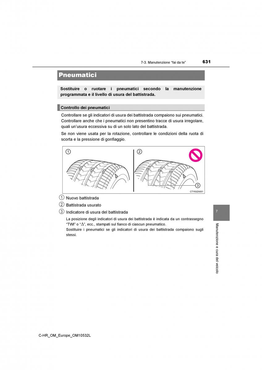 Toyota C HR manuale del proprietario / page 631