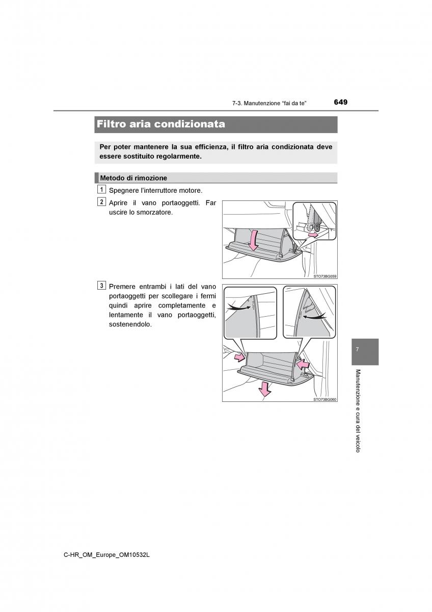 Toyota C HR manuale del proprietario / page 649