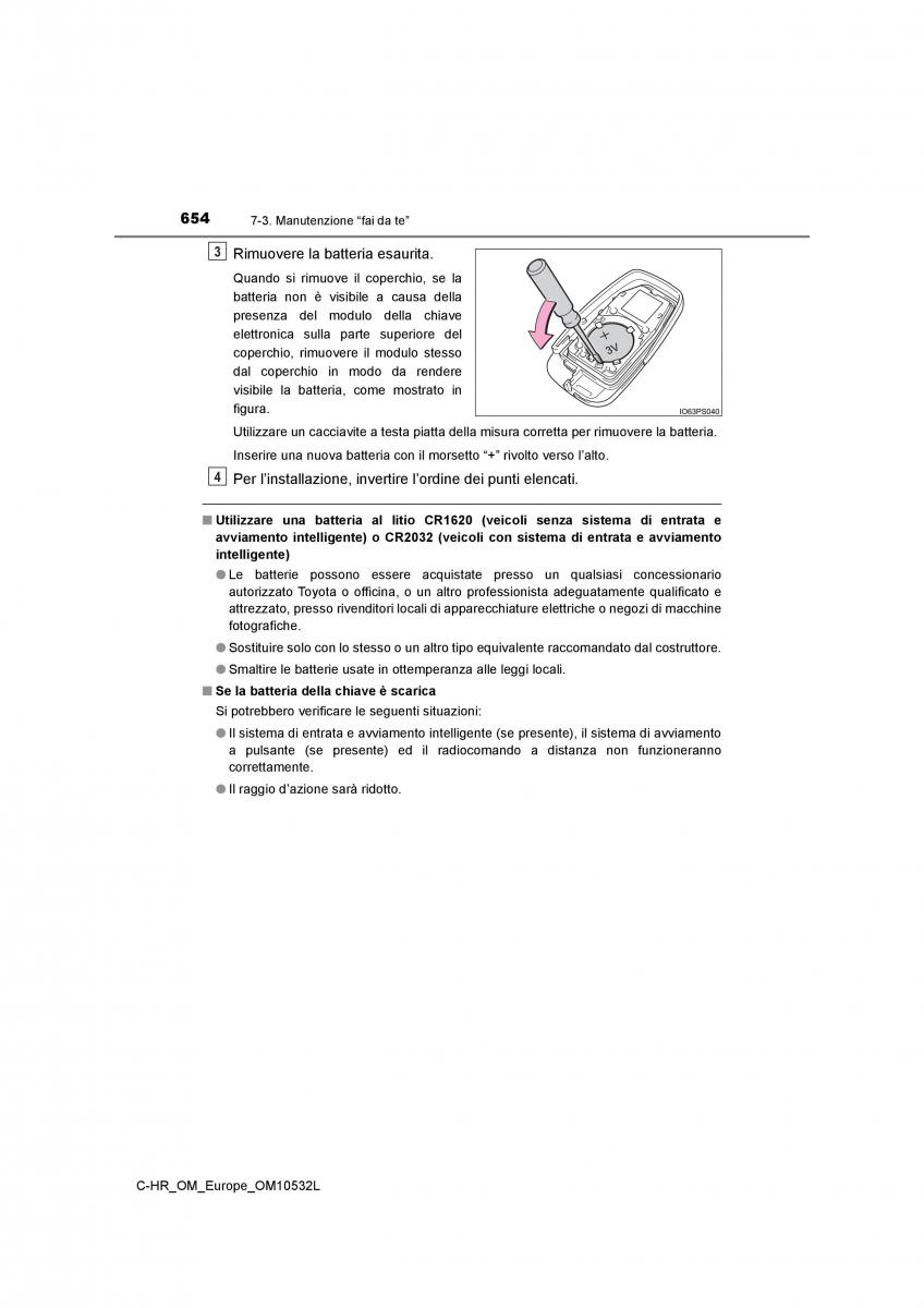 Toyota C HR manuale del proprietario / page 654