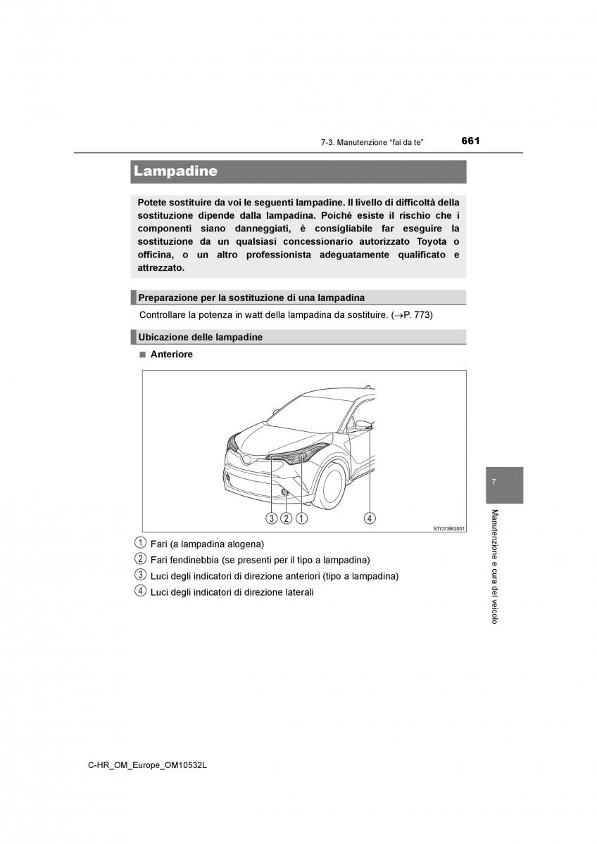 Toyota C HR manuale del proprietario / page 661