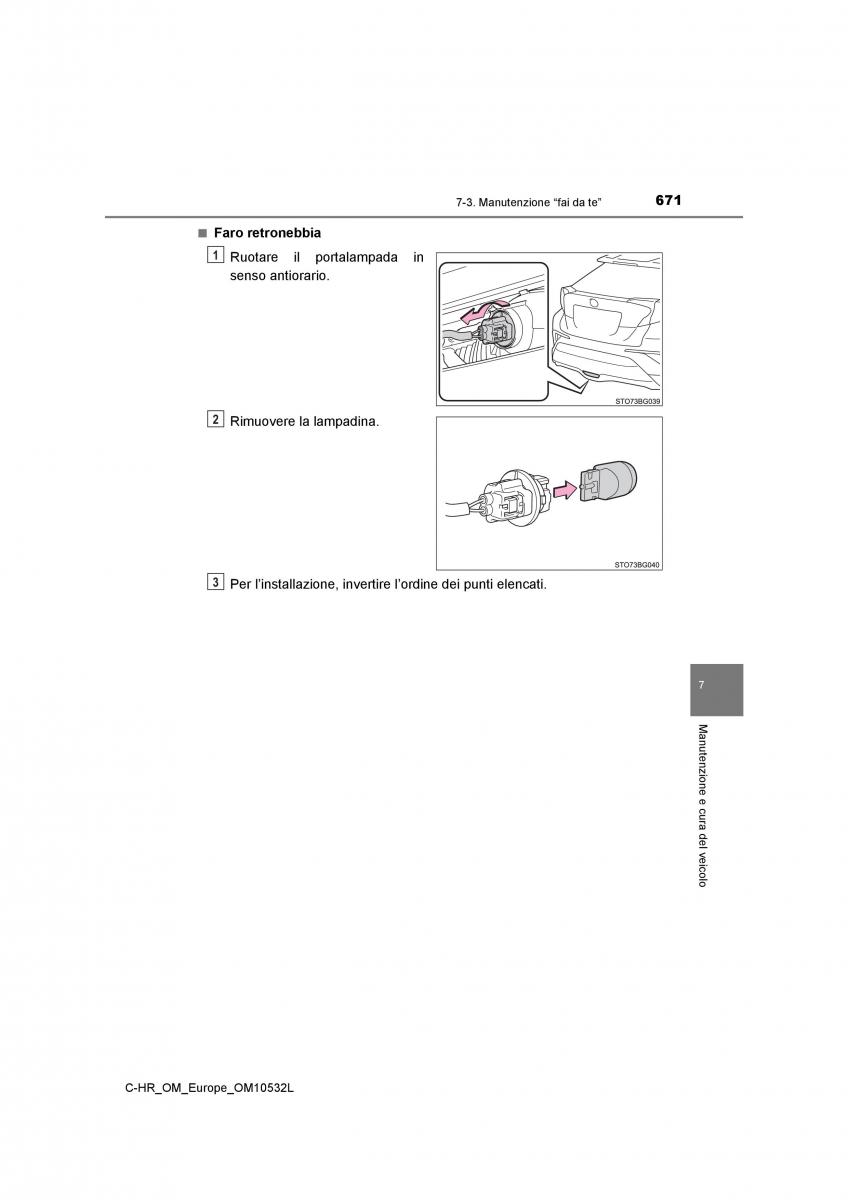 Toyota C HR manuale del proprietario / page 671