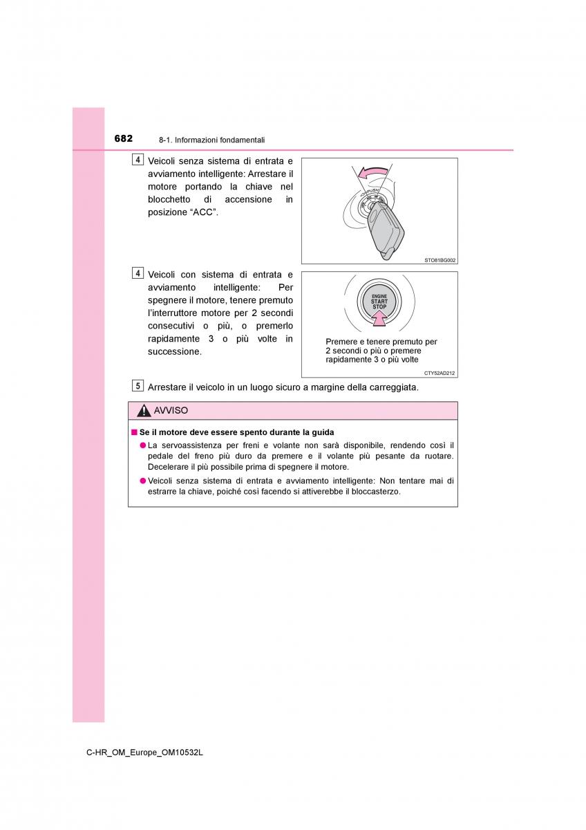 Toyota C HR manuale del proprietario / page 682