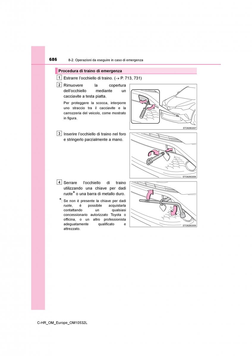 Toyota C HR manuale del proprietario / page 686