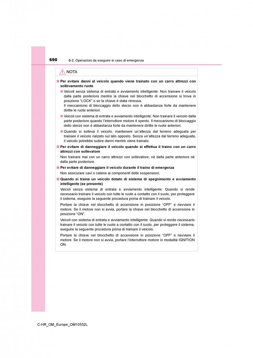 Toyota C HR manuale del proprietario / page 690