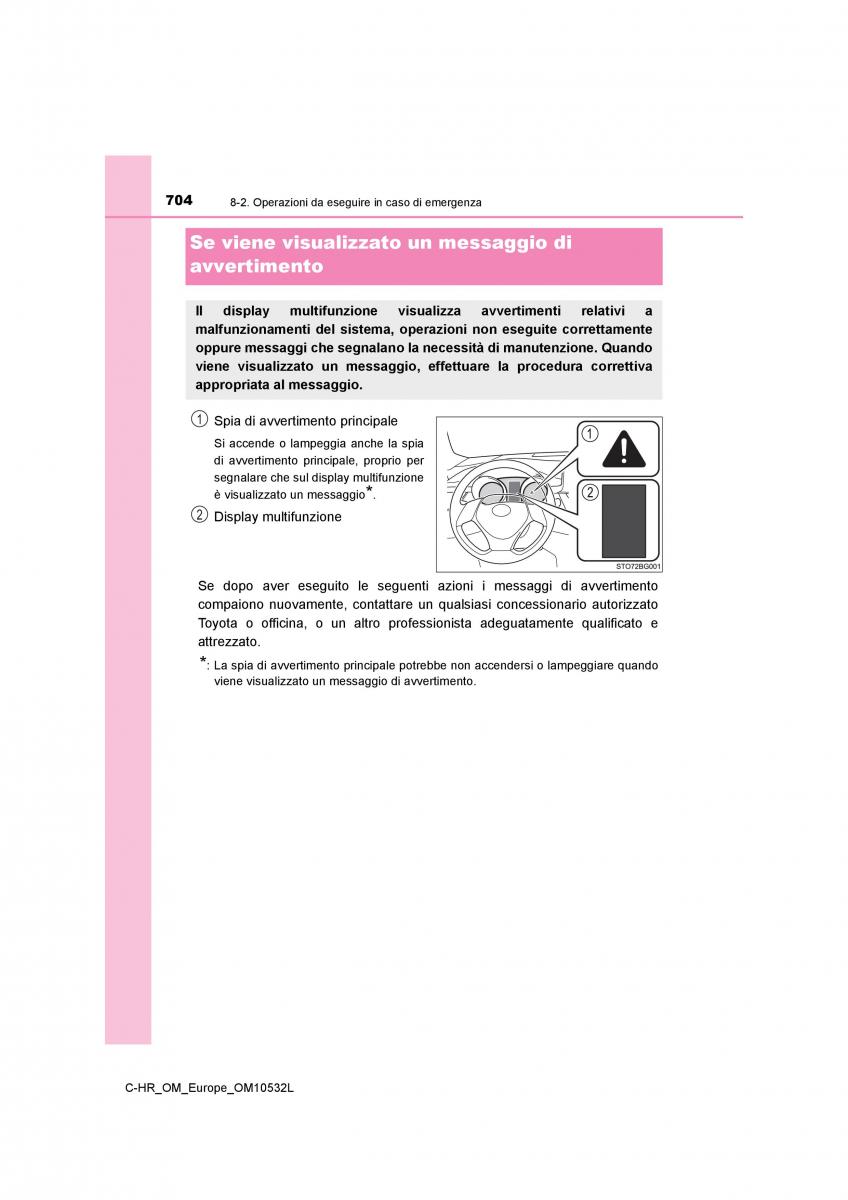 Toyota C HR manuale del proprietario / page 704