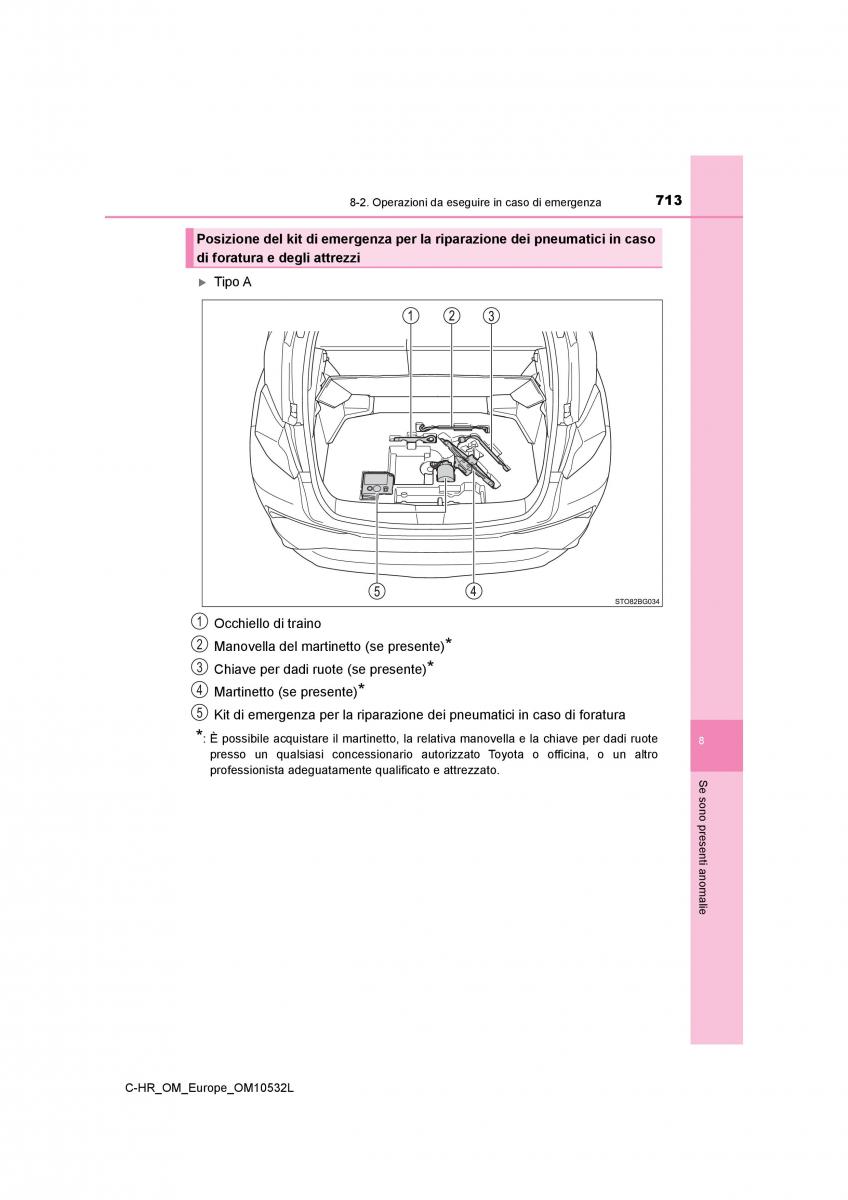 Toyota C HR manuale del proprietario / page 713