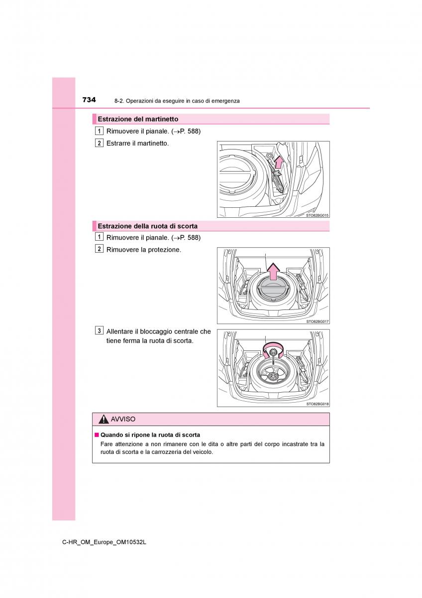 Toyota C HR manuale del proprietario / page 734