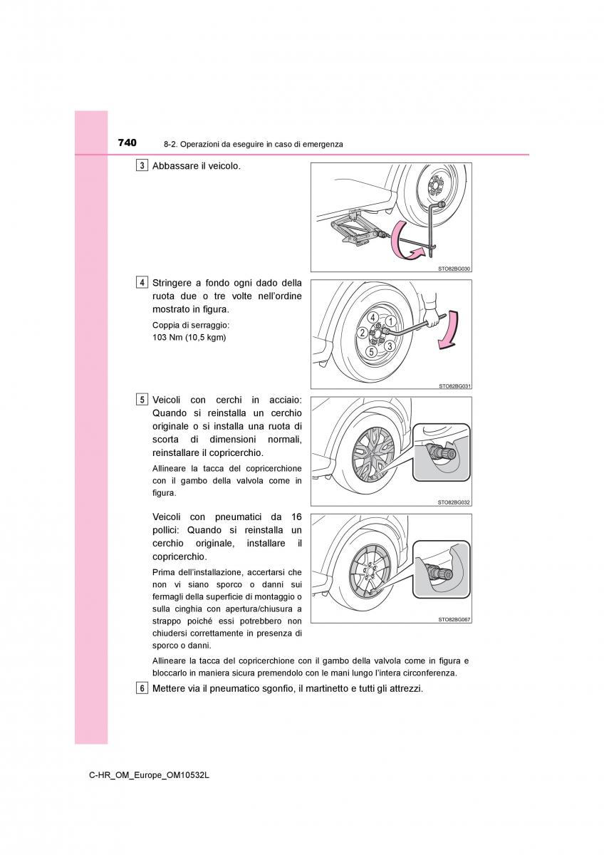 Toyota C HR manuale del proprietario / page 740