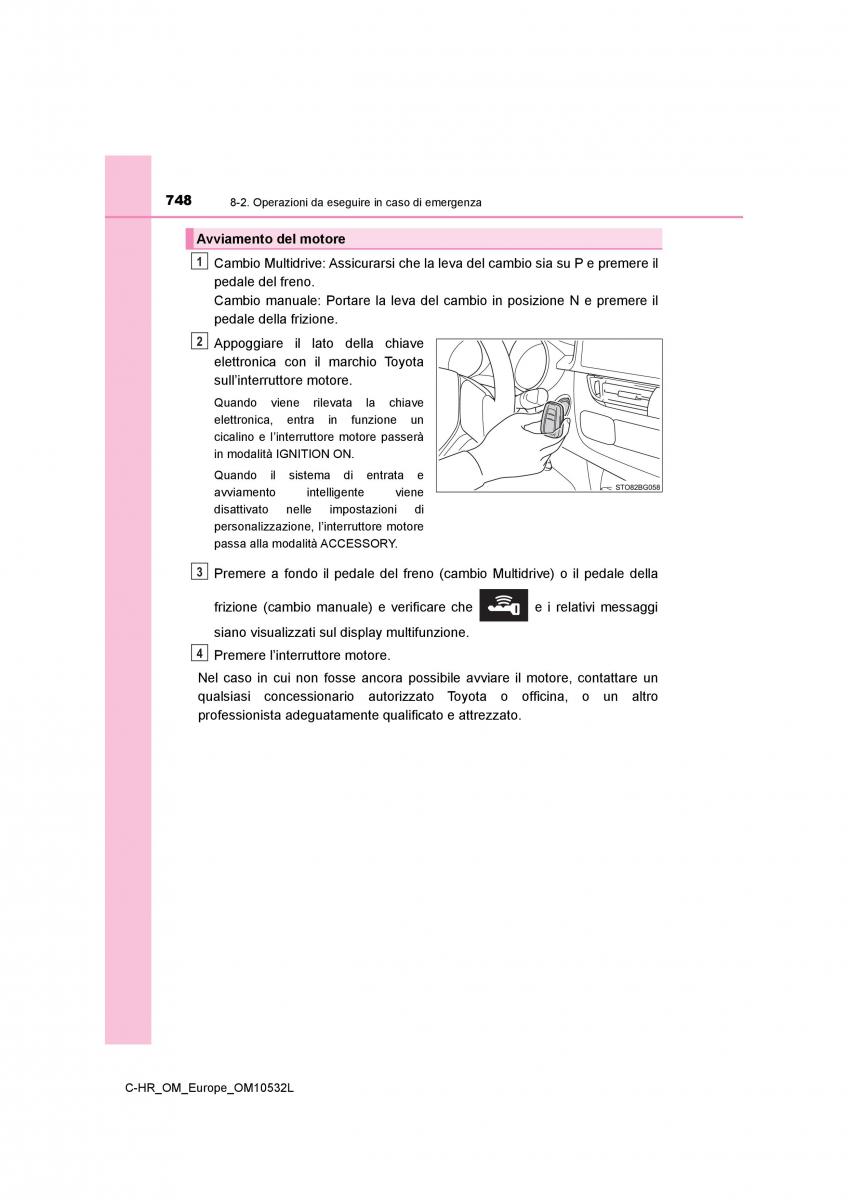 Toyota C HR manuale del proprietario / page 748