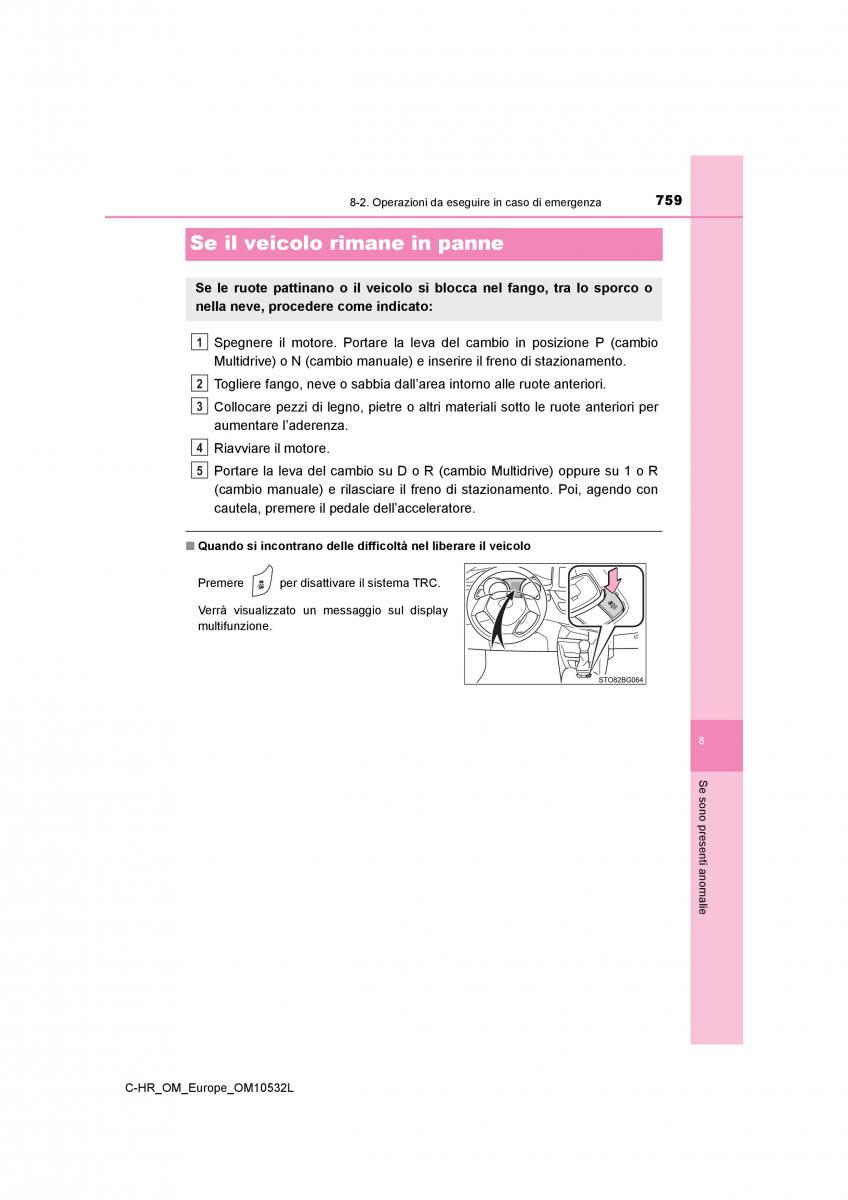 Toyota C HR manuale del proprietario / page 759