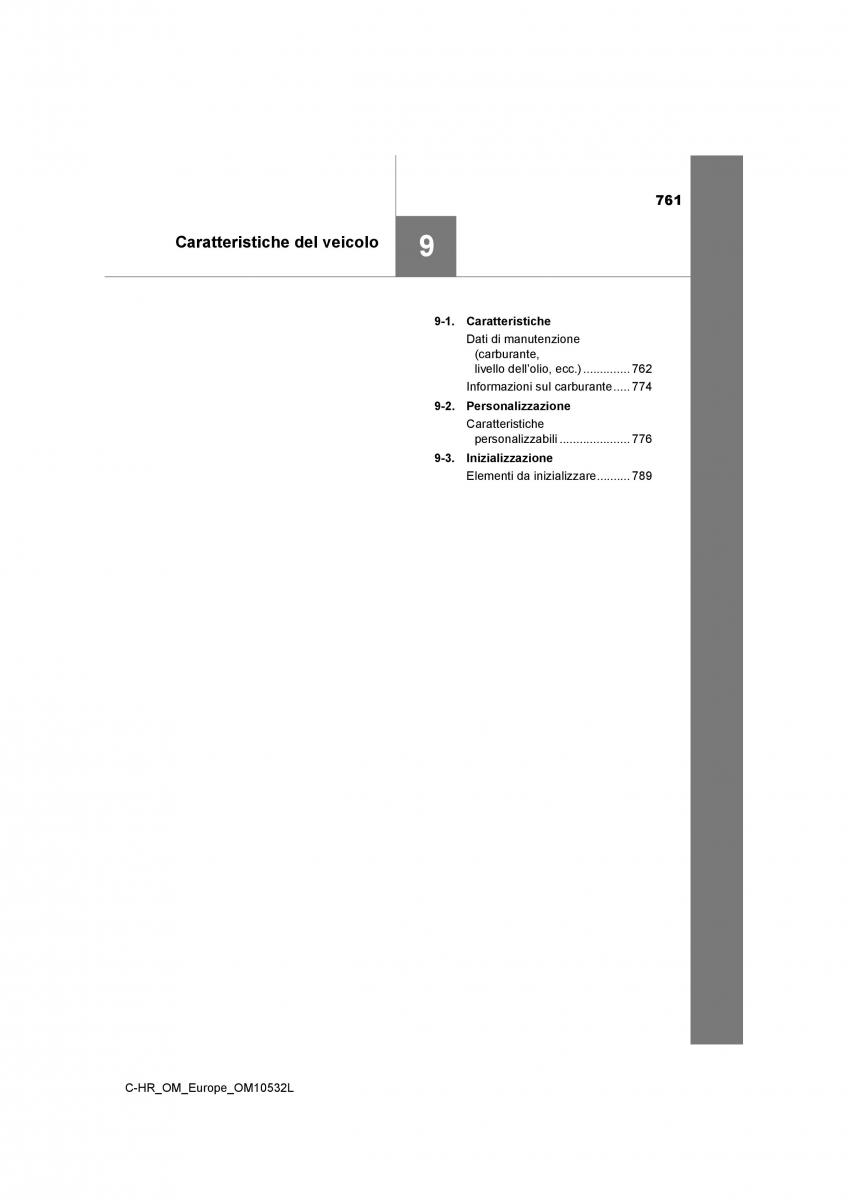 Toyota C HR manuale del proprietario / page 761