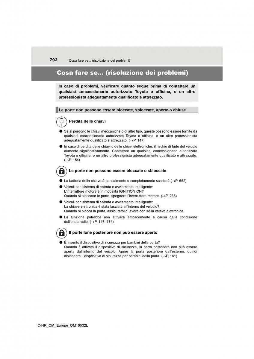 Toyota C HR manuale del proprietario / page 792