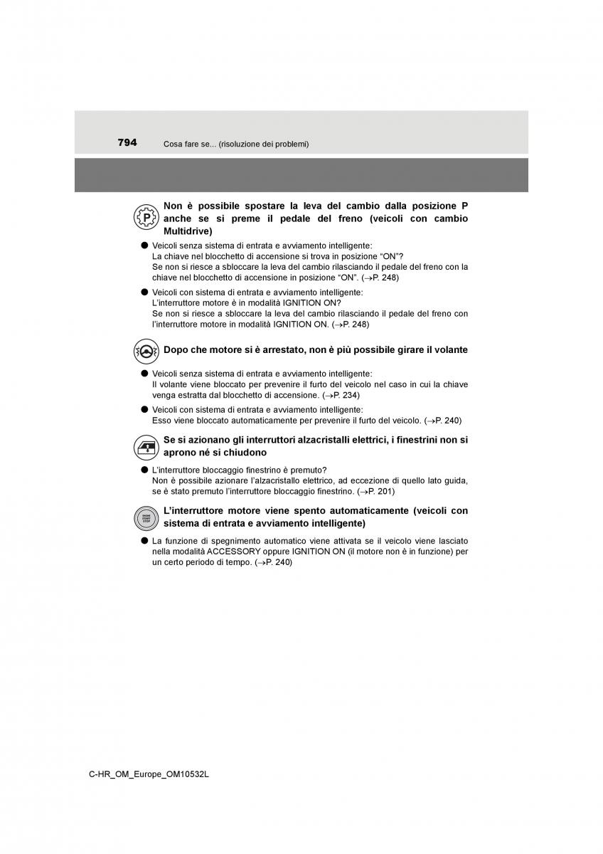 Toyota C HR manuale del proprietario / page 794