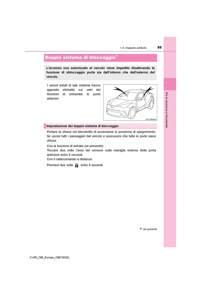 Toyota C HR manuale del proprietario / page 95