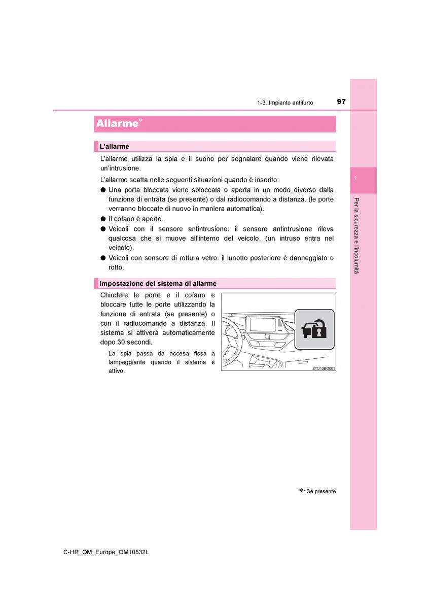 Toyota C HR manuale del proprietario / page 97