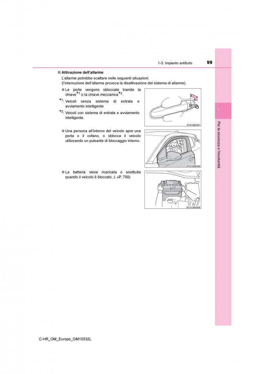 Toyota C HR manuale del proprietario / page 99