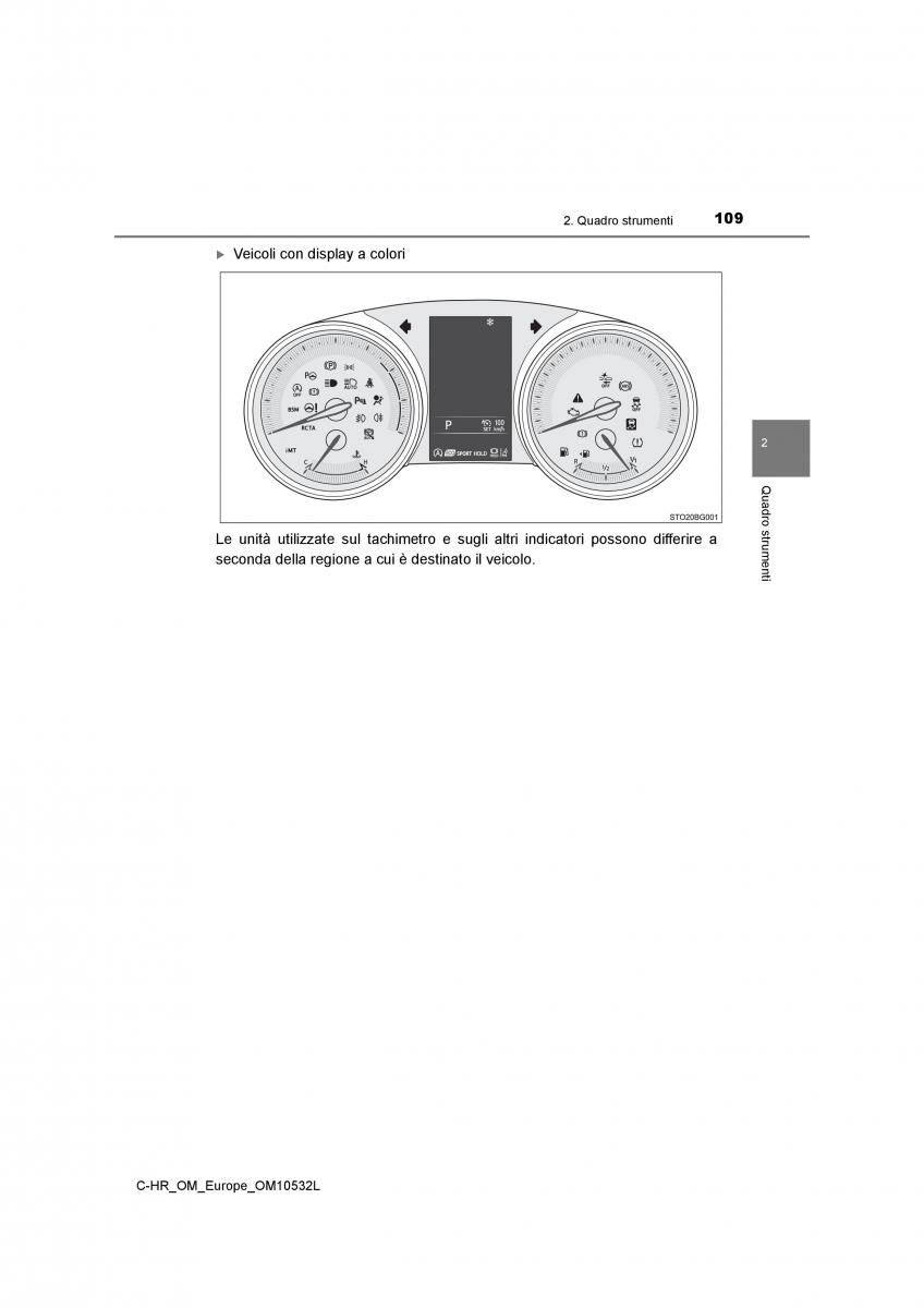 Toyota C HR manuale del proprietario / page 109