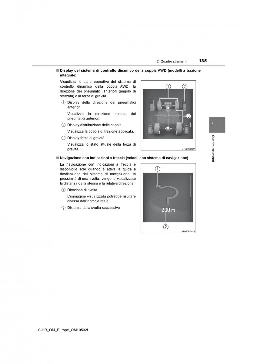 Toyota C HR manuale del proprietario / page 135