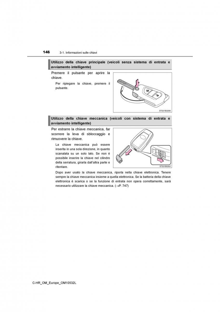 Toyota C HR manuale del proprietario / page 146