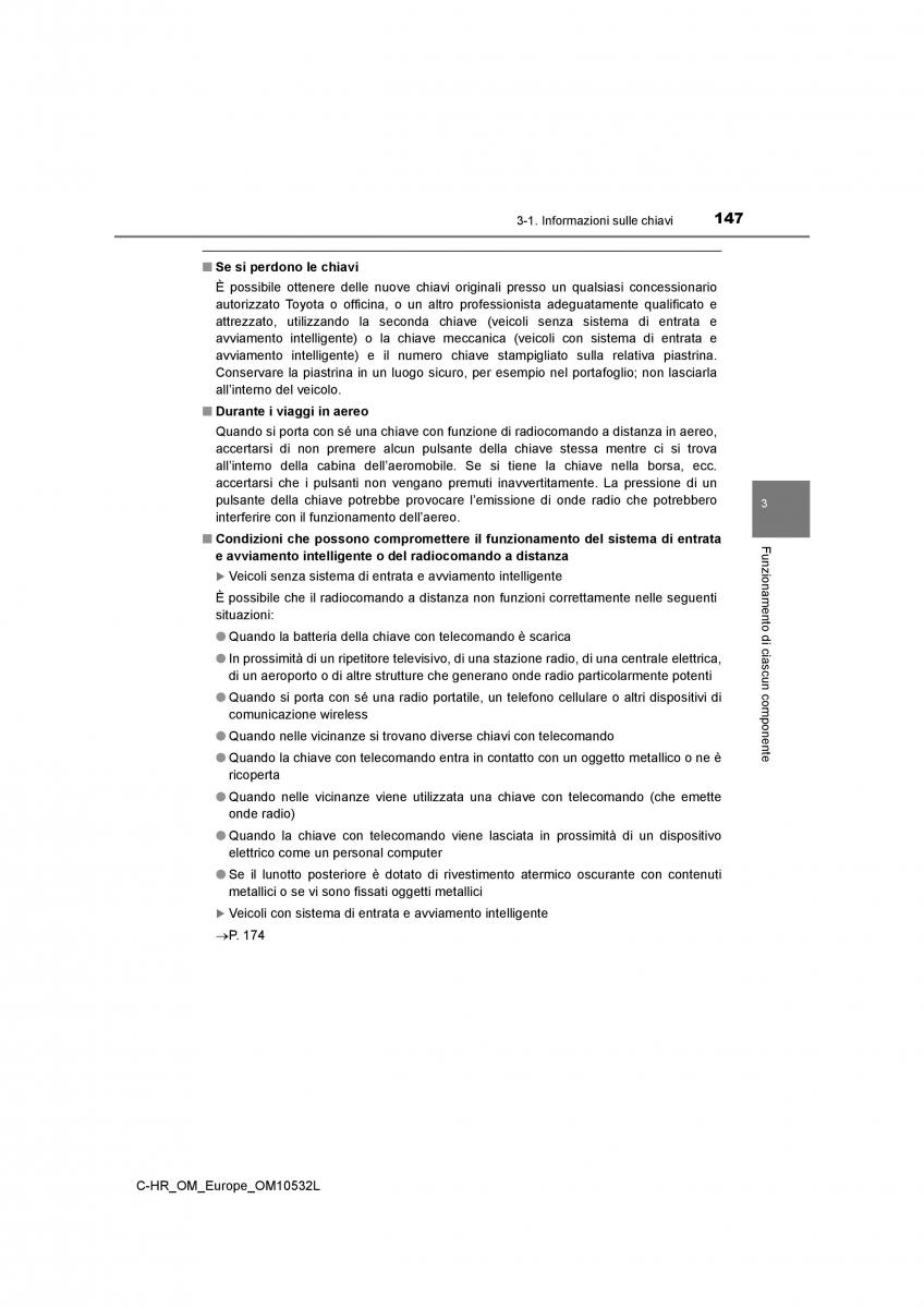 Toyota C HR manuale del proprietario / page 147