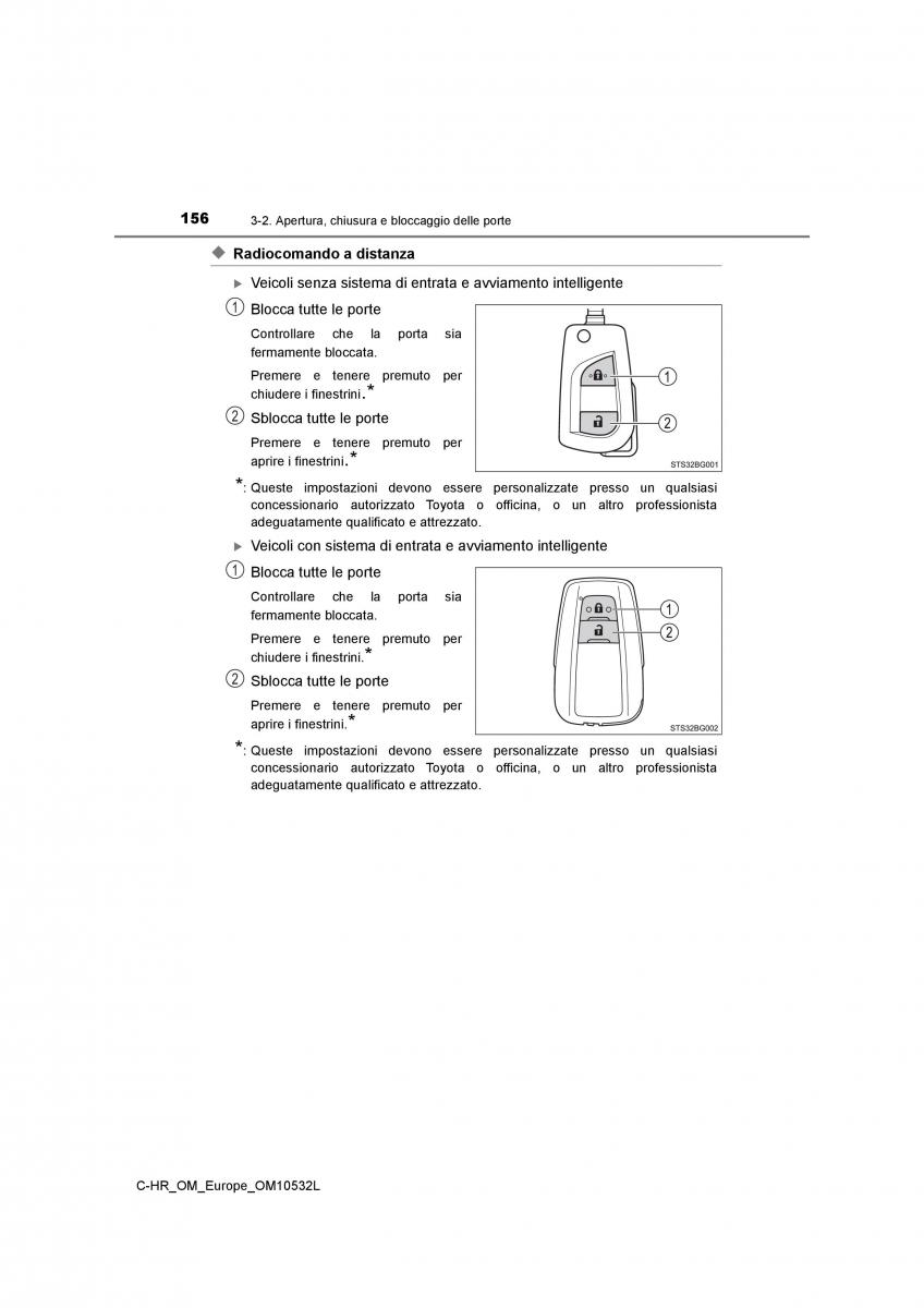 Toyota C HR manuale del proprietario / page 156