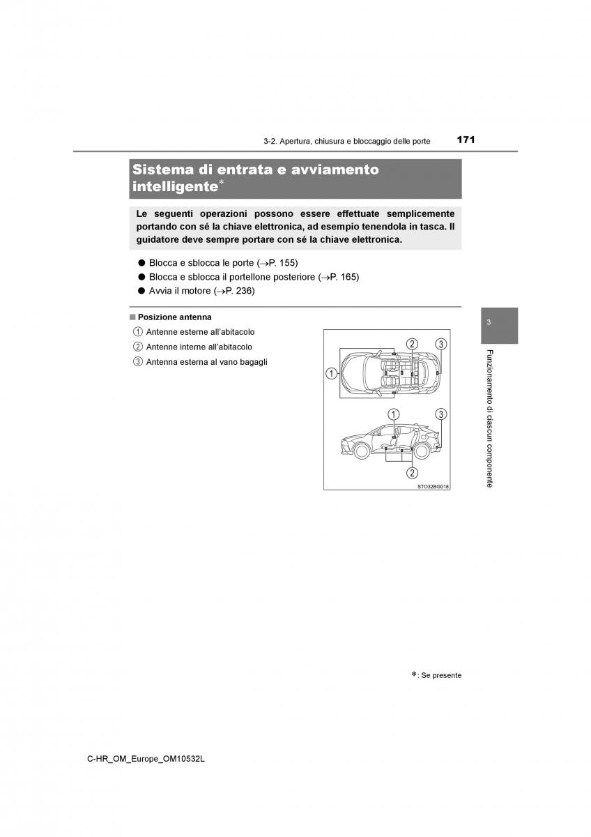 Toyota C HR manuale del proprietario / page 171