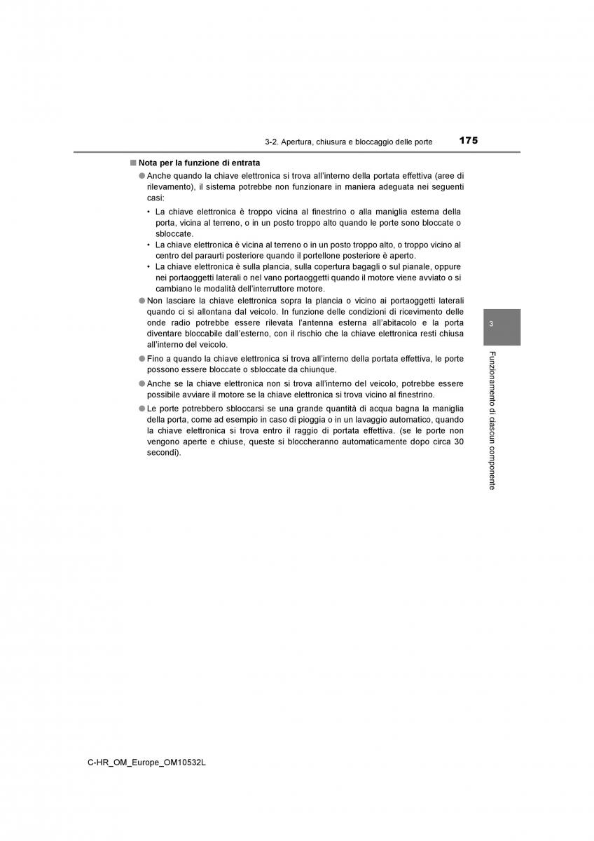 Toyota C HR manuale del proprietario / page 175