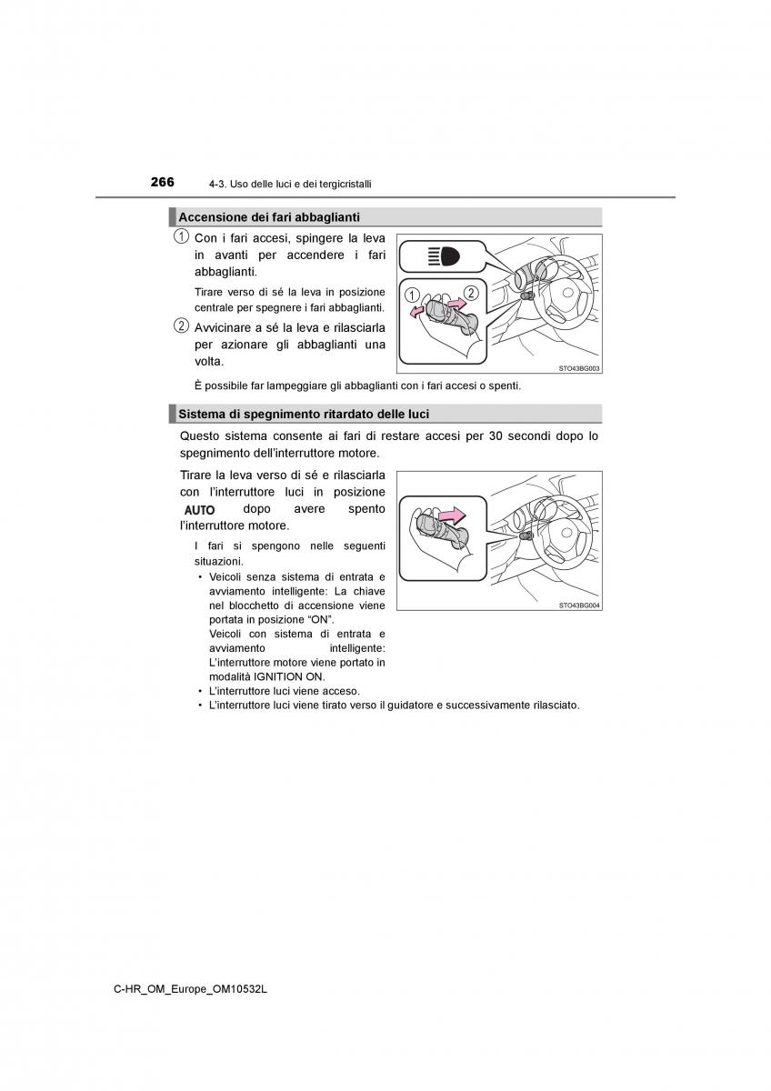 Toyota C HR manuale del proprietario / page 266