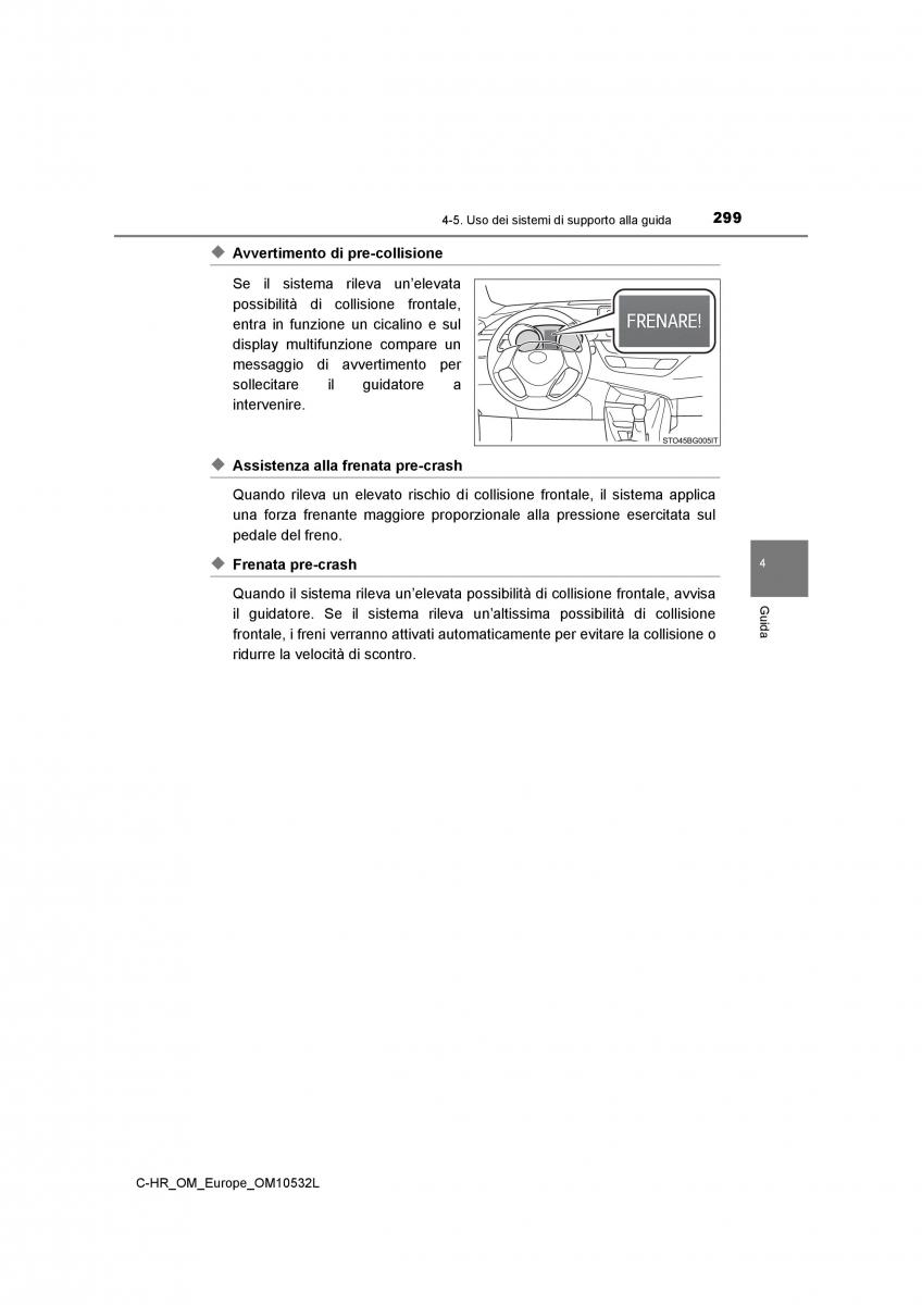 Toyota C HR manuale del proprietario / page 299