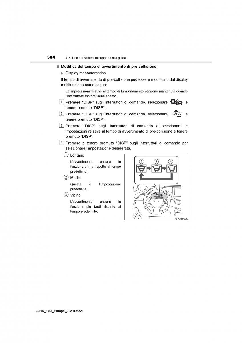 Toyota C HR manuale del proprietario / page 304