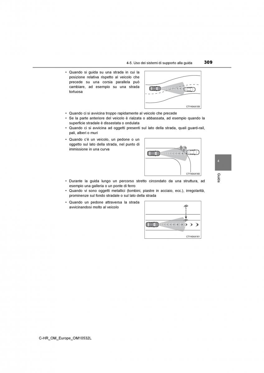 Toyota C HR manuale del proprietario / page 309