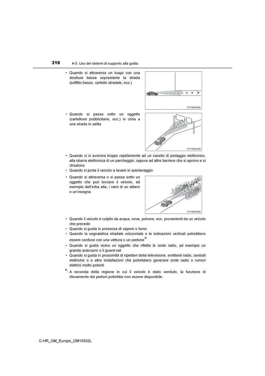 Toyota C HR manuale del proprietario / page 310